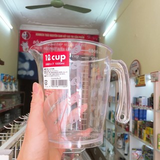 Ca đong chia vạch 1000ml INOMATA nội địa Nhật Bản