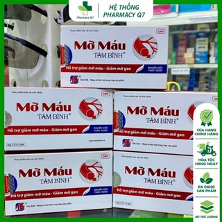 Viên Uống Mỡ Máu Tâm Bình Hỗ Trợ Giảm Mỡ Máu, Giảm Cholesterol 5 Vỉ X 12 Viên
