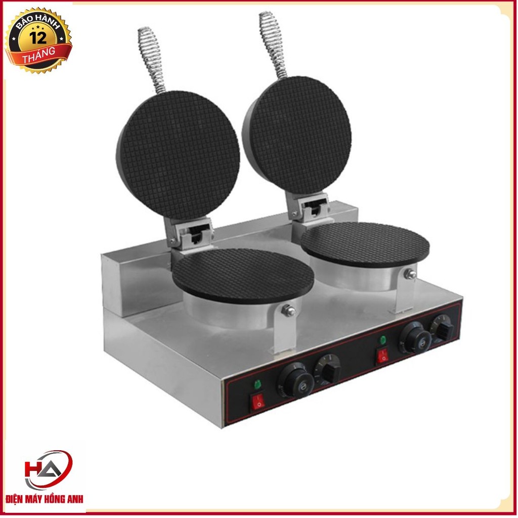 Máy Làm Vỏ Bánh Ốc Quế Công Nghiệp Đôi