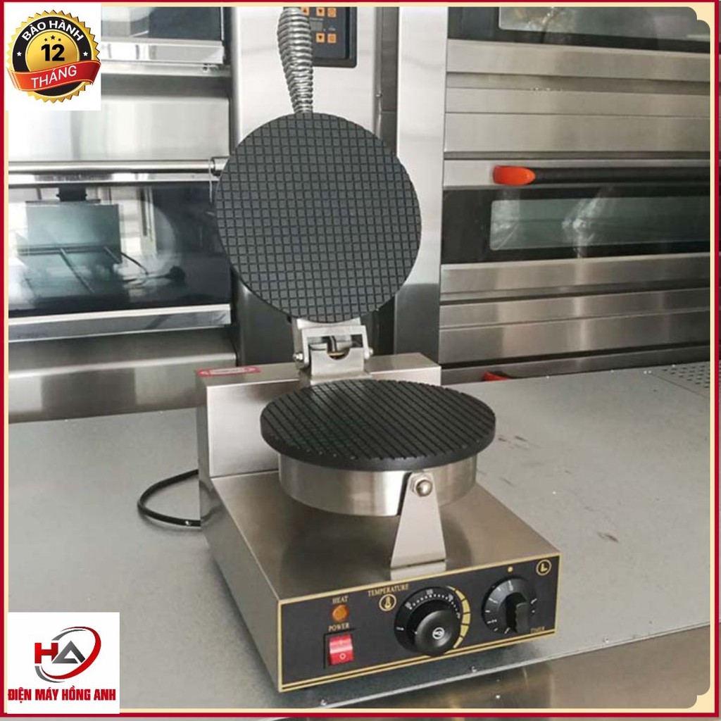 Máy làm ốc quế, bánh ốc quế 2 mặt trơn