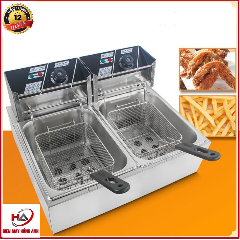 Bếp chiên nhúng điện đôi cao cấp