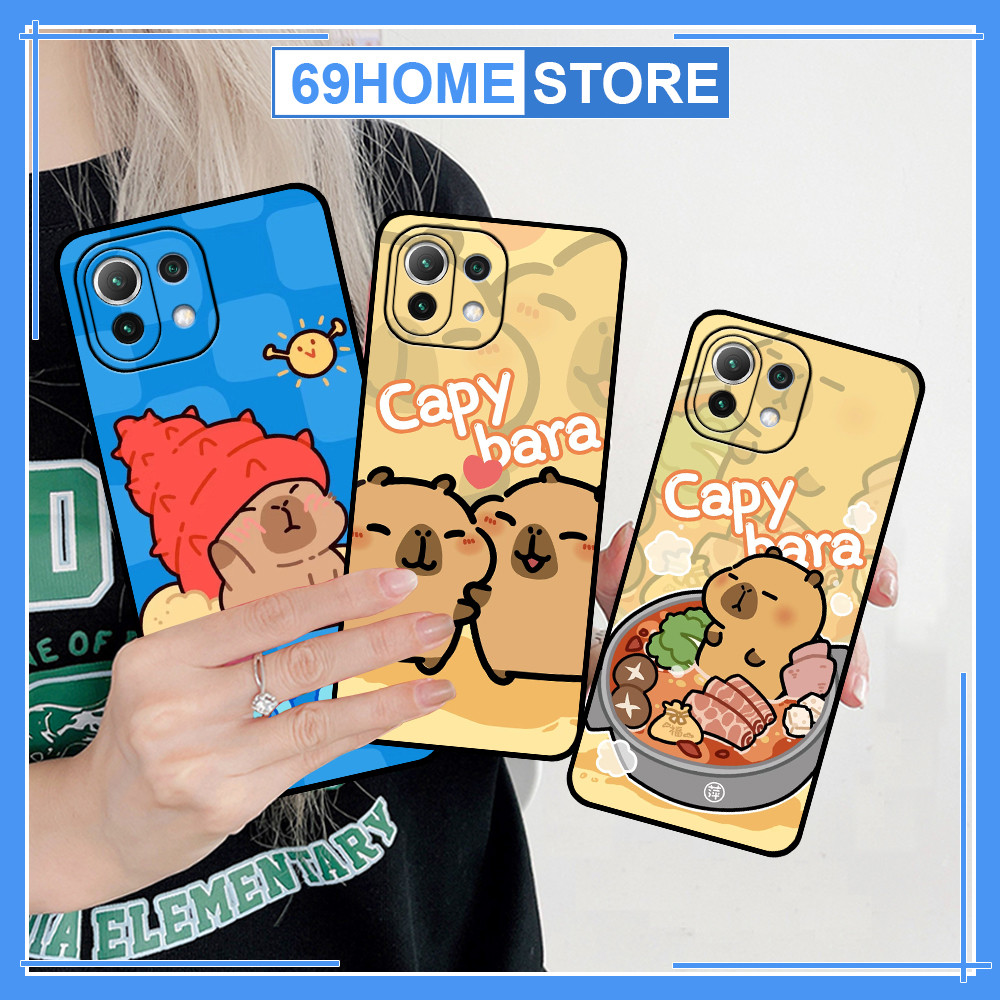 Ốp lưng Xiaomi Mi 11 5G / Mi 11 Lite 5G / Mi 11 Lite 5G NE in hình Capy bara cute