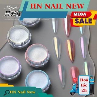 set tráng gương ngọc trai 6 màu trắng , HN NAIL NEW