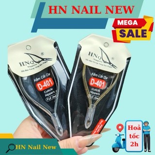 kìm nhặt da HNQ ( chính hãng ) kềm cắt da mũi bán nguyệt D-401 thép cao cấp dạng túi HN NAIL NEW