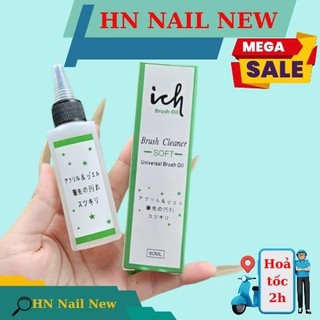 nước rửa cọ chuyên dụng làm mềm cọ,dầu rửa cọ nail ,cọ trang điểm chuyên nghiệp làm mềm cọ