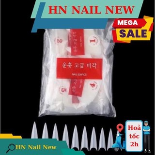móng nối form nhọn dài túi 600pcs , móng típ HN NAIL NEW