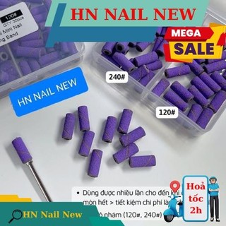 hộp miếng chà nhám làm móng , giấy nhám HN NAIL NEW