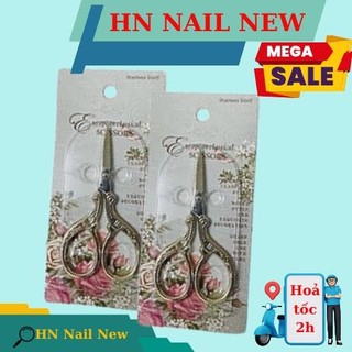 Kéo cắt form móng tay , kéo con hạc hn nail new