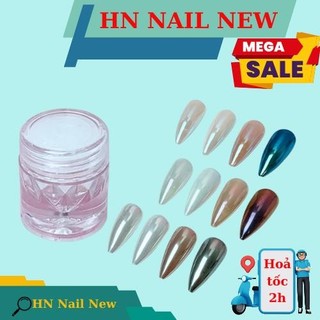 tráng gương cực quang , bột tráng gương cực quang tạo hiệu ứng nail HN NAIL NEW