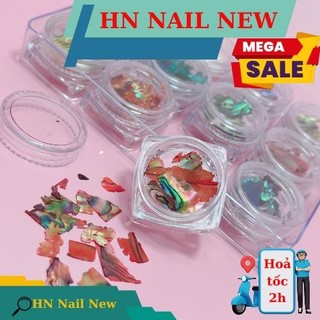 set xà cừ vân đá 12 màu siêu sáng trang trí móng HN NAIL NEW