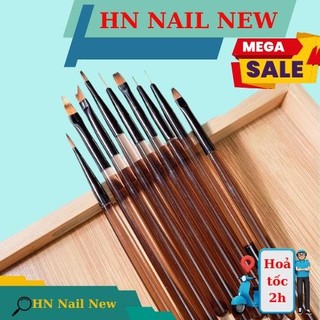 bộ cọ 9 cây làm móng tay , cọ vẽ HN NAIL NEW
