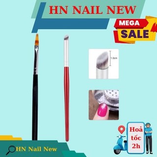 cọ dặm ombre đầu tròn cán gỗ làm móng HN NAIL NEW