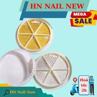 bi khay Vàng Bạc mix 6 size trang trí móng HN NAIL NEW