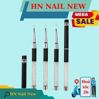 Cọ vẽ nét , cọ đắp gel , cọ ombre mái thưa cán đá , cọ làm móng hn nail new