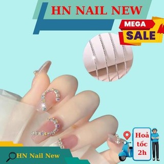 dây xích đính đá size 3mm dài 1m trang trí móng HN NAIL NEW