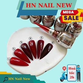 Sơn gel đỏ Mxbon chọn 6 màu chai 15ml ( chính hãng ) , sơn móng tay HN NAIL NEW