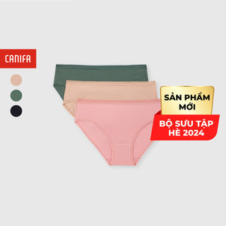 Combo 3 quần lót nữ CANIFA viền ren chất liệu modal pha spandex mỏng nhẹ 6US24A004