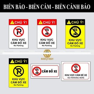 Biển báo - biển cảnh báo cấm đỗ xe - sticker cấm đỗ xe