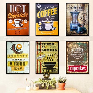 20 Mẫu Tranh Treo Tường Trang Trí Quán Cafe-Cà Phê Phong Cách Cổ Điển - Vingtage (MS81-100)