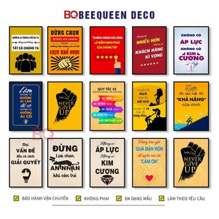 20 Tranh Động Lực - Tranh Slogan Tạo Động Lực Treo Tường Trang Trí Văn Phòng