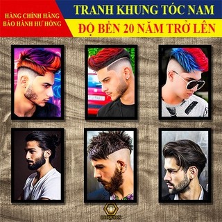 [MS101-120] Album 20 Mẫu Khung Tranh Tóc Nam Trang Trí Tiệm Tóc - Salon - Barber Shop
