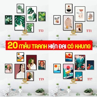 Album 15 Bộ Tranh Treo Tường Trừu Tượng Phong Cách Châu Âu
