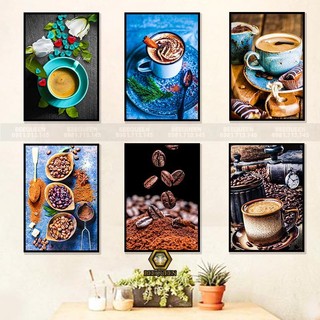 20 Mẫu Tranh Treo Tường Trang Trí Quán Cafe- Tranh Cà Phê Phong Cách Hiện Đại (MS1-20)