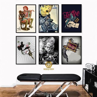 [VT178-198] Tranh Mẫu Xăm - Tranh Tattoo Trang Trí Tiệm Xăm Tattoo Phong Cách Vintage Nhật Bản