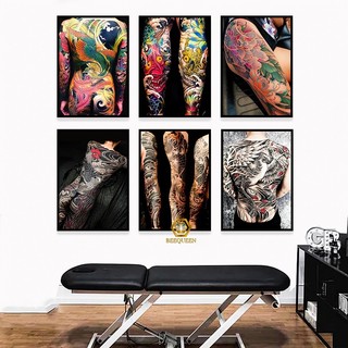 [101-120] Tranh Hình Xăm - Tranh Tattoo Trang Trí Tiệm Xăm Tattoo