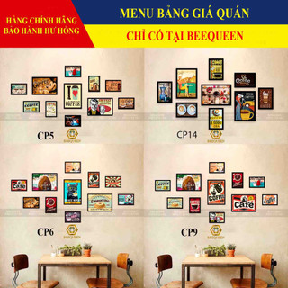 Album 20 Bộ Tranh Trang Trí Quán Cafe - Cà Phê Có Khung 11 Tranh