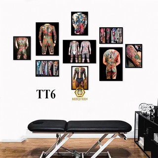 TT6 Album 20 Bộ Khung Tranh Xăm - Tranh Tattoo Trang Trí Tiệm Xăm Tattoo