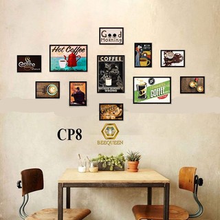 20 Bộ Tranh Trang Trí Quán Cafe - Cà Phê Có Khung 11 Tranh