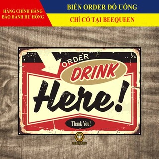 Biển Order - Gọi Đồ Uống Cho Quán Cafe - Trà Chanh - Trà Sữa