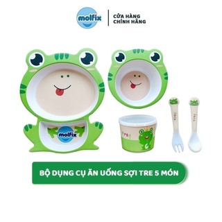 Bộ dụng cụ ăn uống sợi tre 5 món Molfix