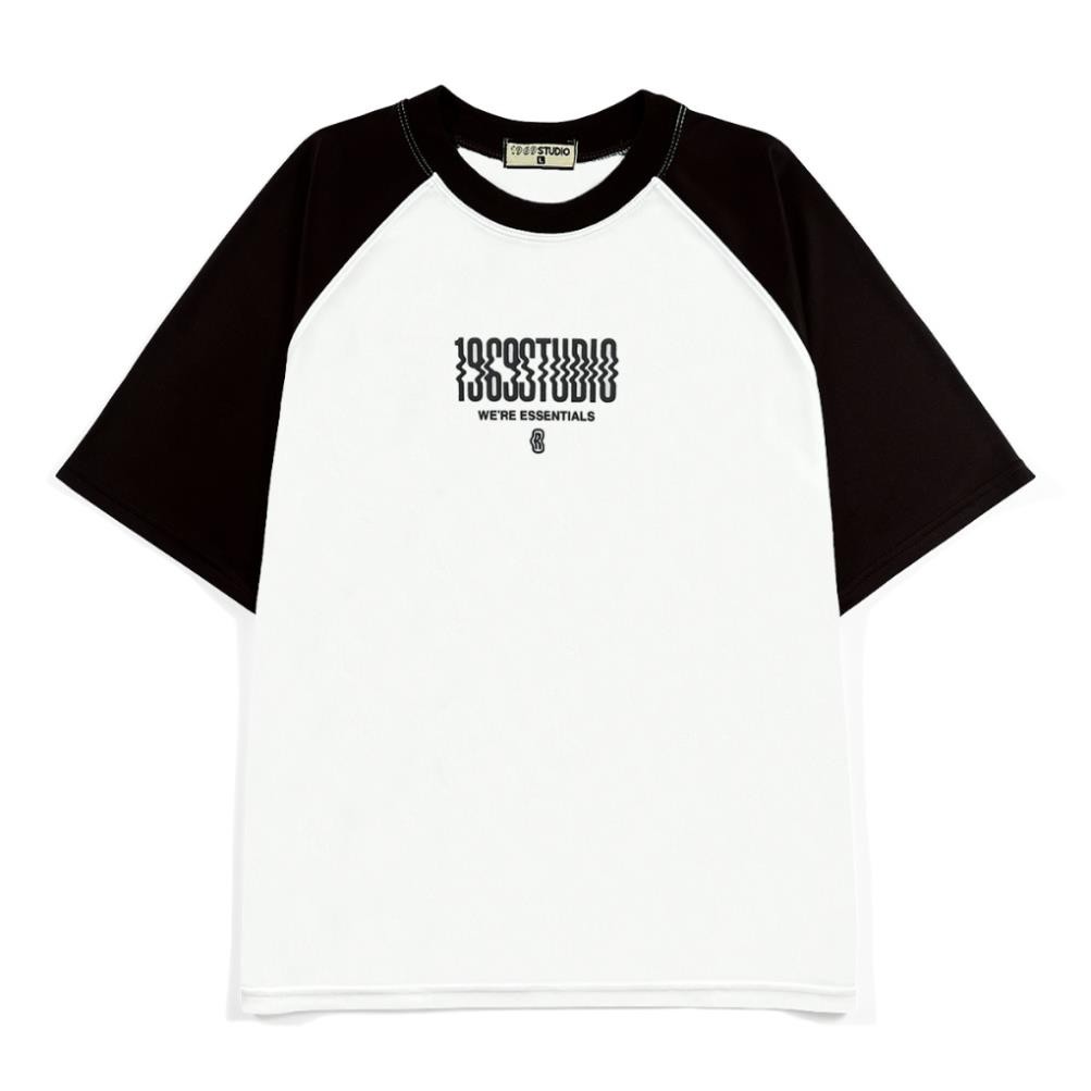 Áo Thun Raglan 1969STUDIO Basic Tee Form Rộng Tay Lỡ Unisex Phối Tay Thời Trang Nam Nữ