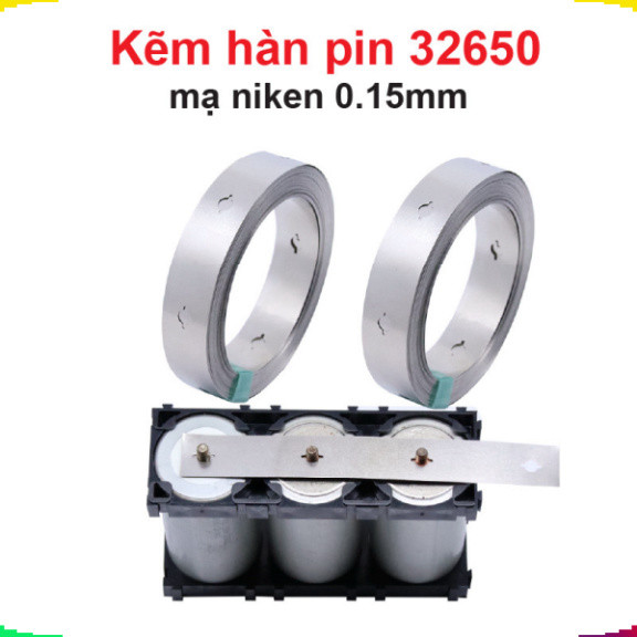 (1 mét) Kẽm hàn pin 32650 mạ niken 0.15mm
