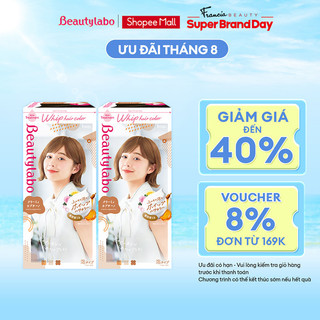 [HÀNG NỘI ĐỊA NHẬT] Combo 2 hộp Thuốc nhuộm tóc tại nhà dạng bọt Beautylabo Whip Hair Color 125ml/ hộp