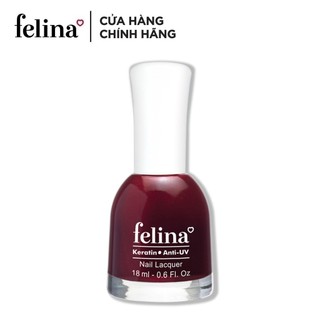 Sơn Móng Tay Felina Nail 18ml, Màu Đỏ Đô CS381, Lên Màu Đẹp, Thời Trang