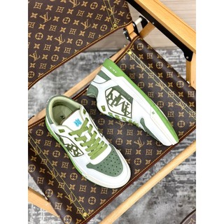 [ Hàng nhập QC ] Giày sneaker Amiri Trắng pha Xanh Lá logo sườn LA on web fullbox bill thẻ phụ kiện