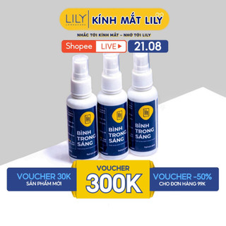 Nước xịt rửa mắt kính LILYEYEWEAR chuyên dụng 60ml