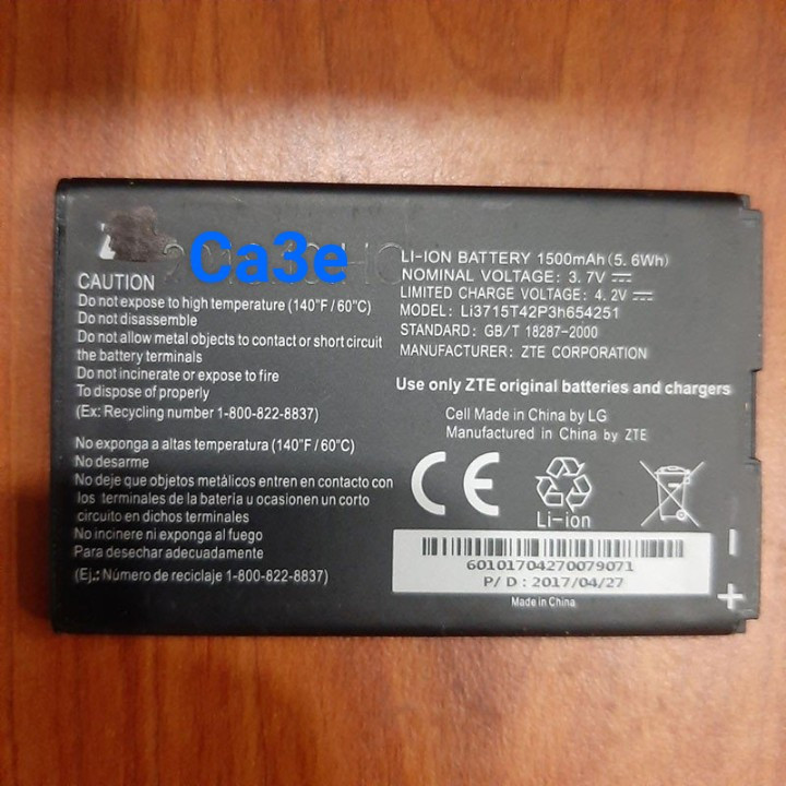 Pin ZTE Verizon-890L-CA3E