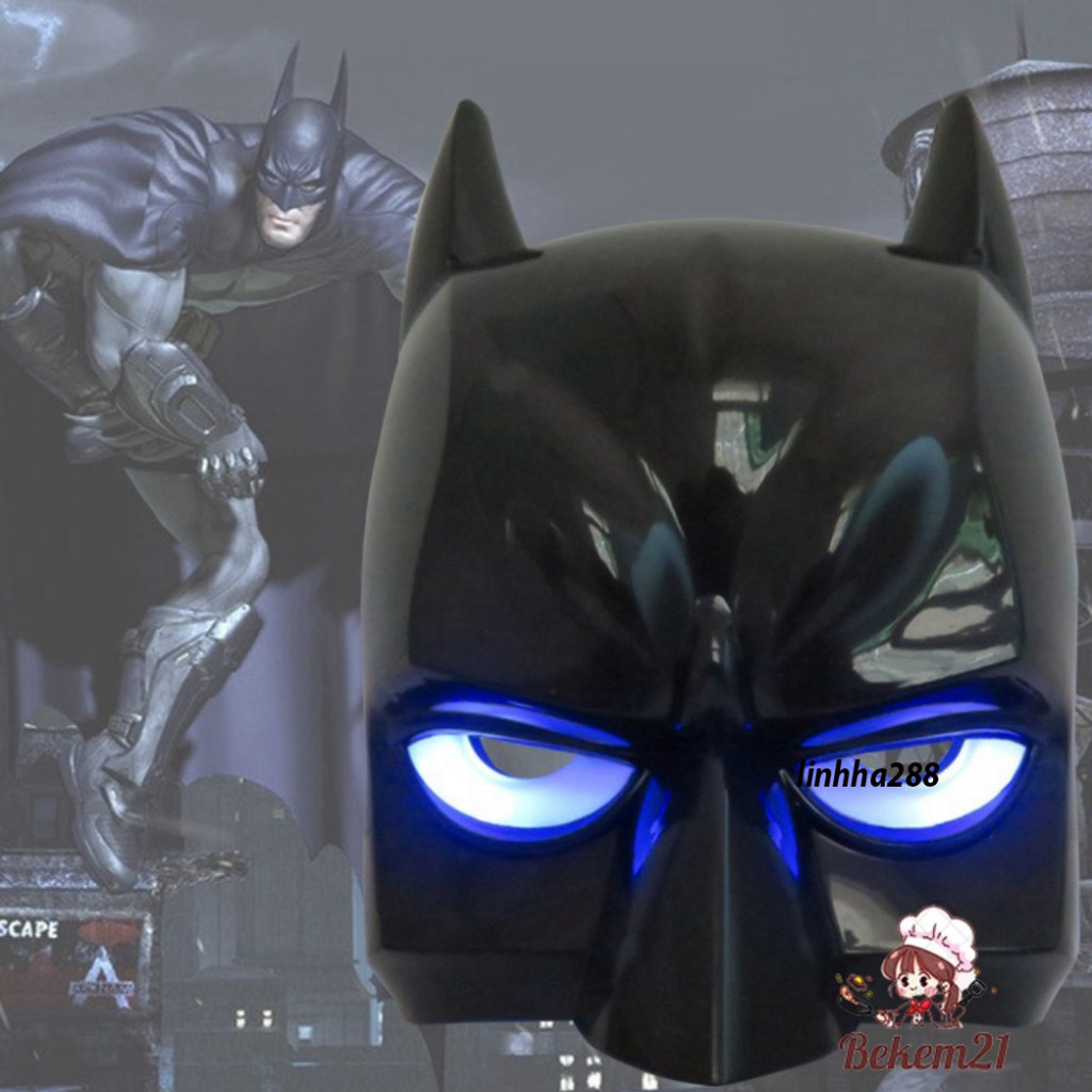 PHÁT SÁNG LED mặt nạ người dơi batman giả dạng cosplay chơi trung thu HALOWEEN/ mặt nạ Batman