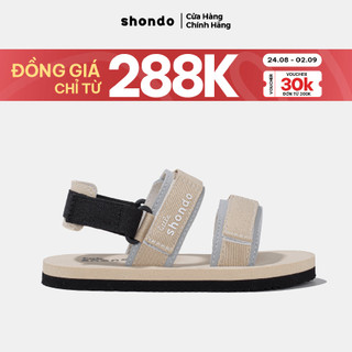 Giày Trẻ Em Shondo Sandals Little Xám Be LIT0101