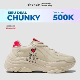 [CHỈ CÒN 399K SAU KHI ÁP VOUCHER] Giày Thể Thao Nam Nữ Shondo Chunky S1 Matche Be Bền Nhẹ Phong Cách Hàn Quốc CHN2626