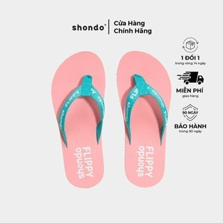 Dép Flippy 2 Thời Trang Logo Shondo Hồng FLP7040