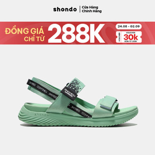 Giày Sandals Nam Nữ Shondo F7 Continew Full Xanh Mint F7N4242