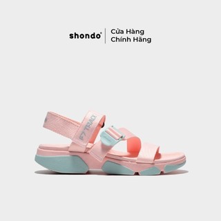 Giày Sandals Shondo F7 Track hồng phấn đế trắng F7T0071
