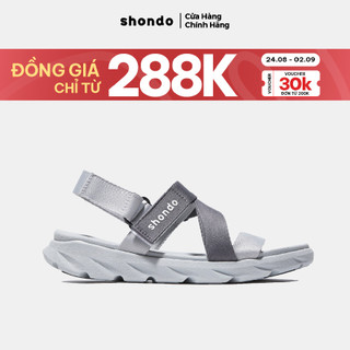  Giày Sandals Nam Nữ Shondo F6 Sport Ombre Đế Xám - Xám Đậm F6S2120
