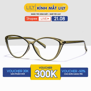 Kính mắt mèo nữ LILYEYEWEAR chất liệu nhựa thiết kế Hàn Quốc màu sắc thời trang 7212