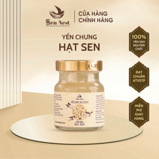 Hũ Yến Chưng Sẵn Vị Hạt Sen, Khánh Hòa thượng hạng 20%, hương vị tự nhiên tiệt trùng loại bỏ vi khuẩn Sen Nest
